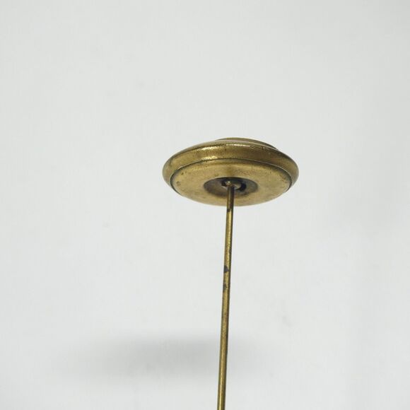 Canada Military Brass Button Hatpin Vintage 8" Stick Pin Canadian - Picture 3 of 7